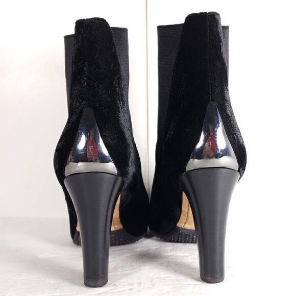 Donald J Pliner Women’s Hyde US 9.5M Black Velvet Brocade Ankle Boots Booties - Picture 10 of 14